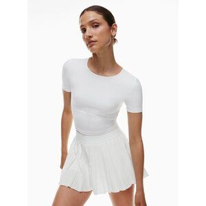 Aritzia TnaMOVE Tennis Pro Micro Skirt White Golf Sports Performance Size
